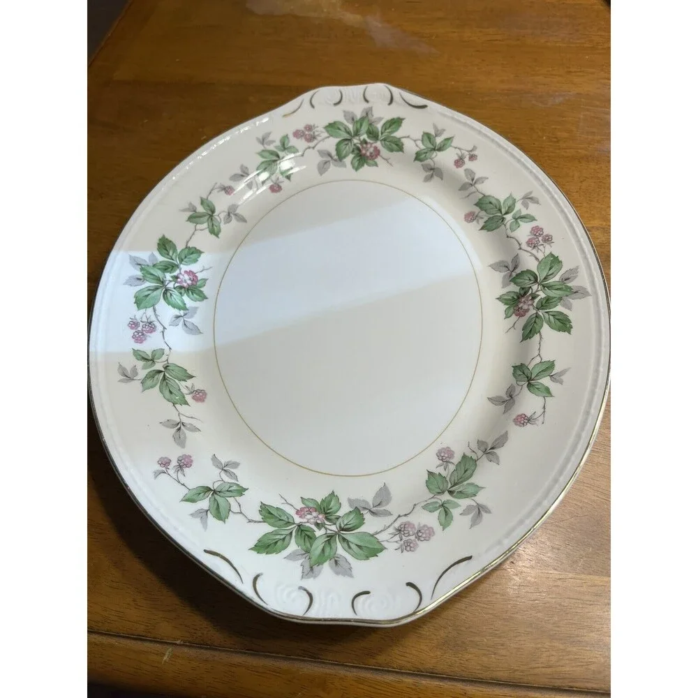 Vintage Homer Laughlin Eggshell Georgian Floral 14” Serving Plate Platter